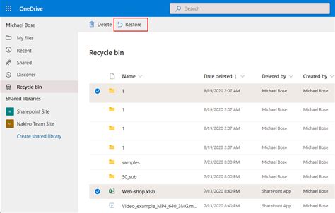 How to Delete or Restore Files and Folders in OneDrive for .